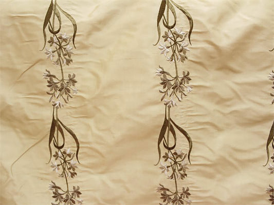 Bouquet Collection - Embroidered Silk Dupioni - Chiffon