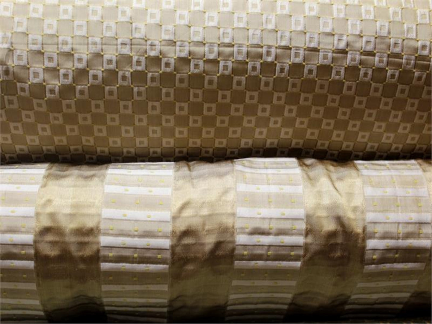 City Lights Collection - Striped Silk Brocade - Gold
