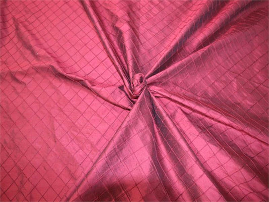 Harlequin Collection - Hand-Tucked Silk Dupioni - Bordeaux