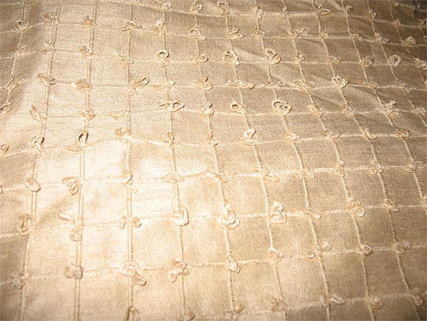 Loopy Collection - Woven Silk Chenille - Cream