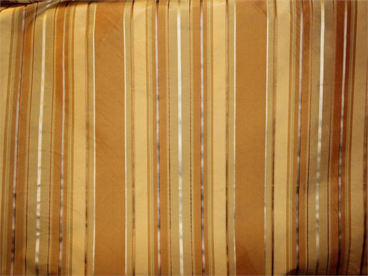 Mauricio Collection - Striped Silk Taffeta - Copper