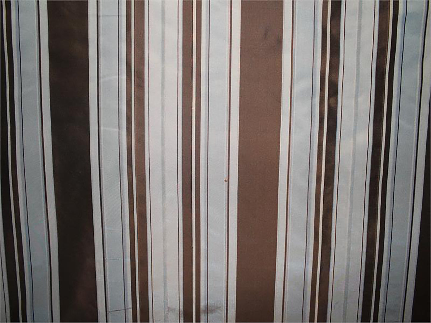 Mauricio Collection - Striped Silk Taffeta - Chocolate