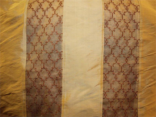 Overlay Collection - Embroidered Silk Dupioni - Gold