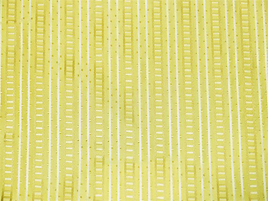 Paseo Collection - Woven Striped Silk Taffeta - Yellow