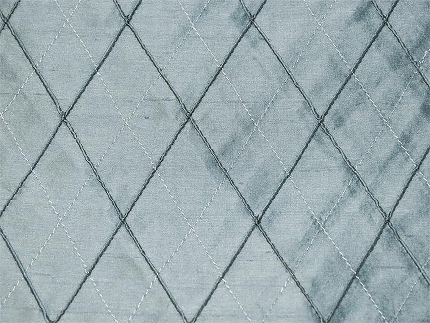 Swatch - Queen of Diamonds Collection - Hand-Tucked Silk Dupioni - Sapphire