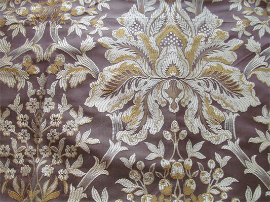 Santa Ana Collection - Silk Brocade - Chocolate and Gold