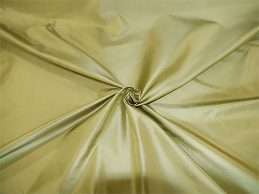 Solid Silk Taffeta - Golden Olive