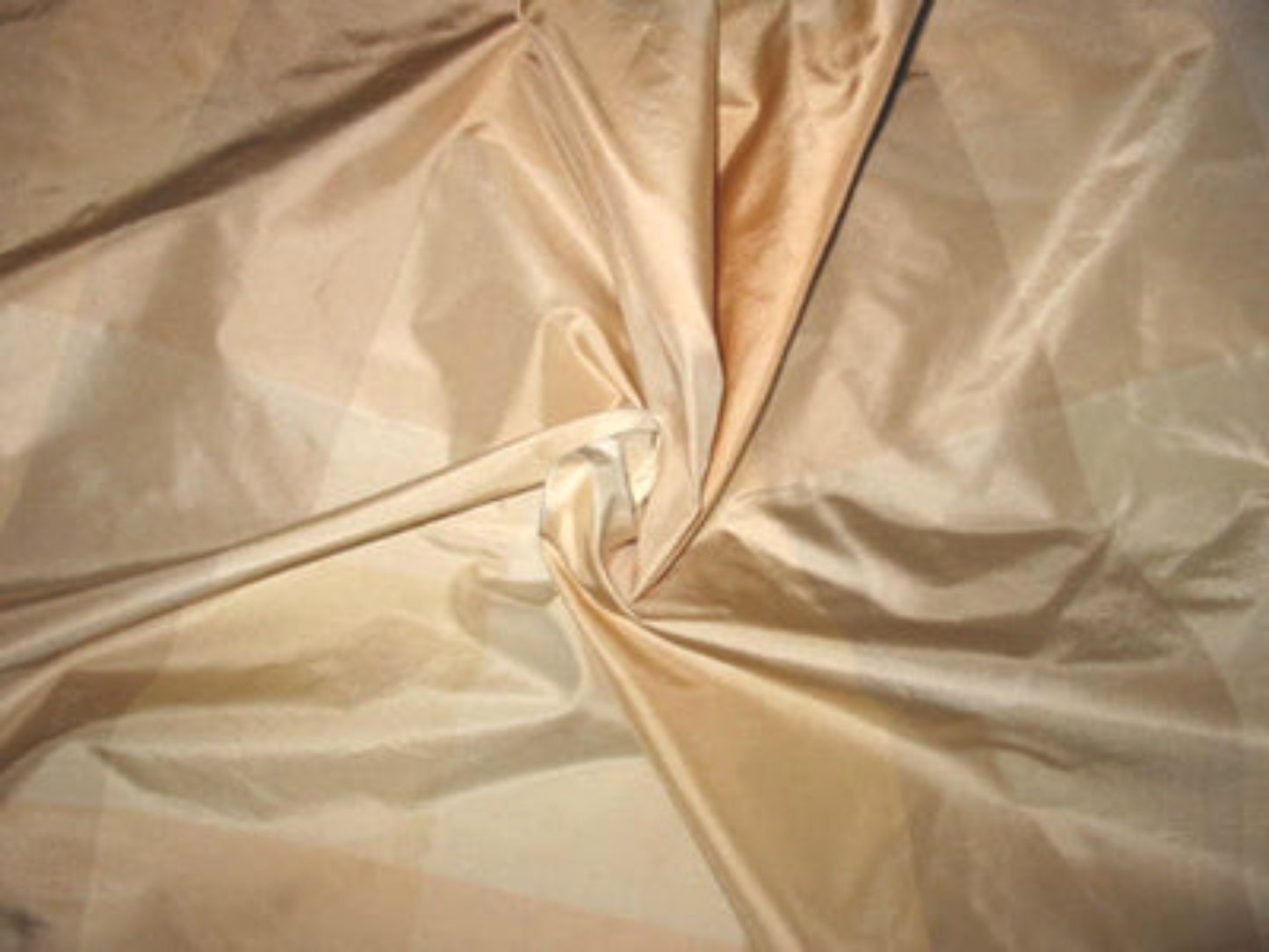 The Hamptons, West Egg - Plaid Silk Taffeta - Peach - 3.5 Yard Remnant