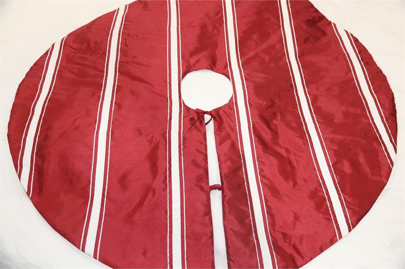 Tree Skirt - Faux Silk Taffeta - Candy Cane Lane