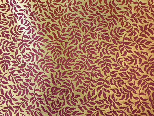 Vivaldi Collection - Silk Brocade - Garnet and Copper - 1.25 Yard Remnant