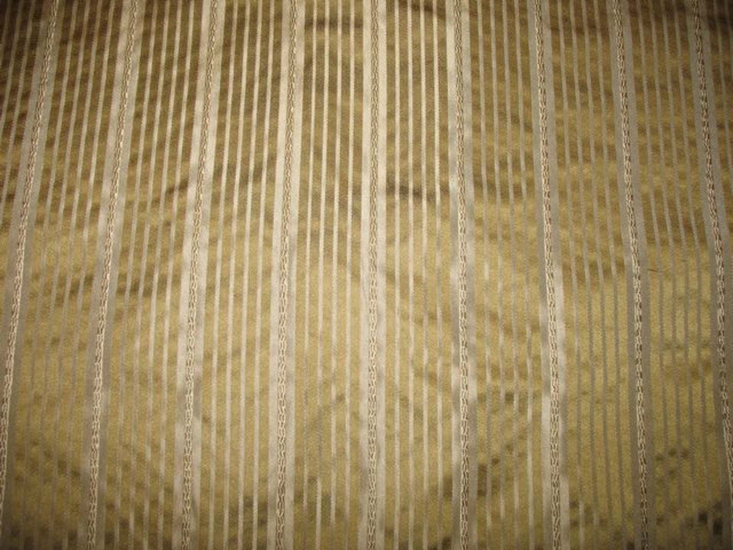 Zazu's Collection - Striped Satin Silk - Gold and Platinum