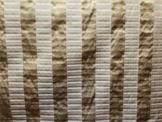Swatch - City Lights Collection - Striped Silk Brocade -  Gold