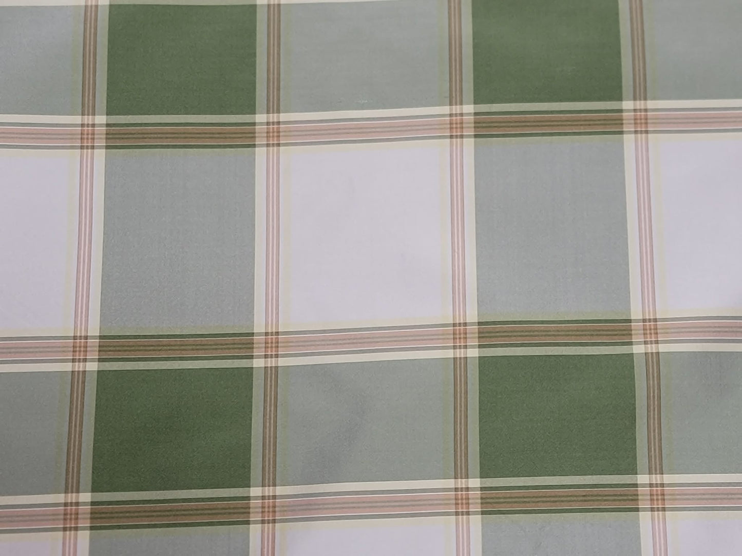 English Cottage Collection - Plaid Silk Taffeta - Kelly Green - 6 Yard Remnant
