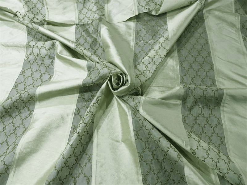 Overlay Collection - Embroidered Silk Dupioni - Sage