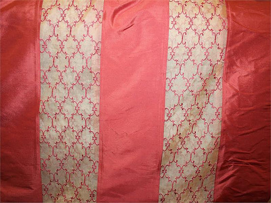 Overlay Collection - Embroidered Silk Dupioni - Red Rose