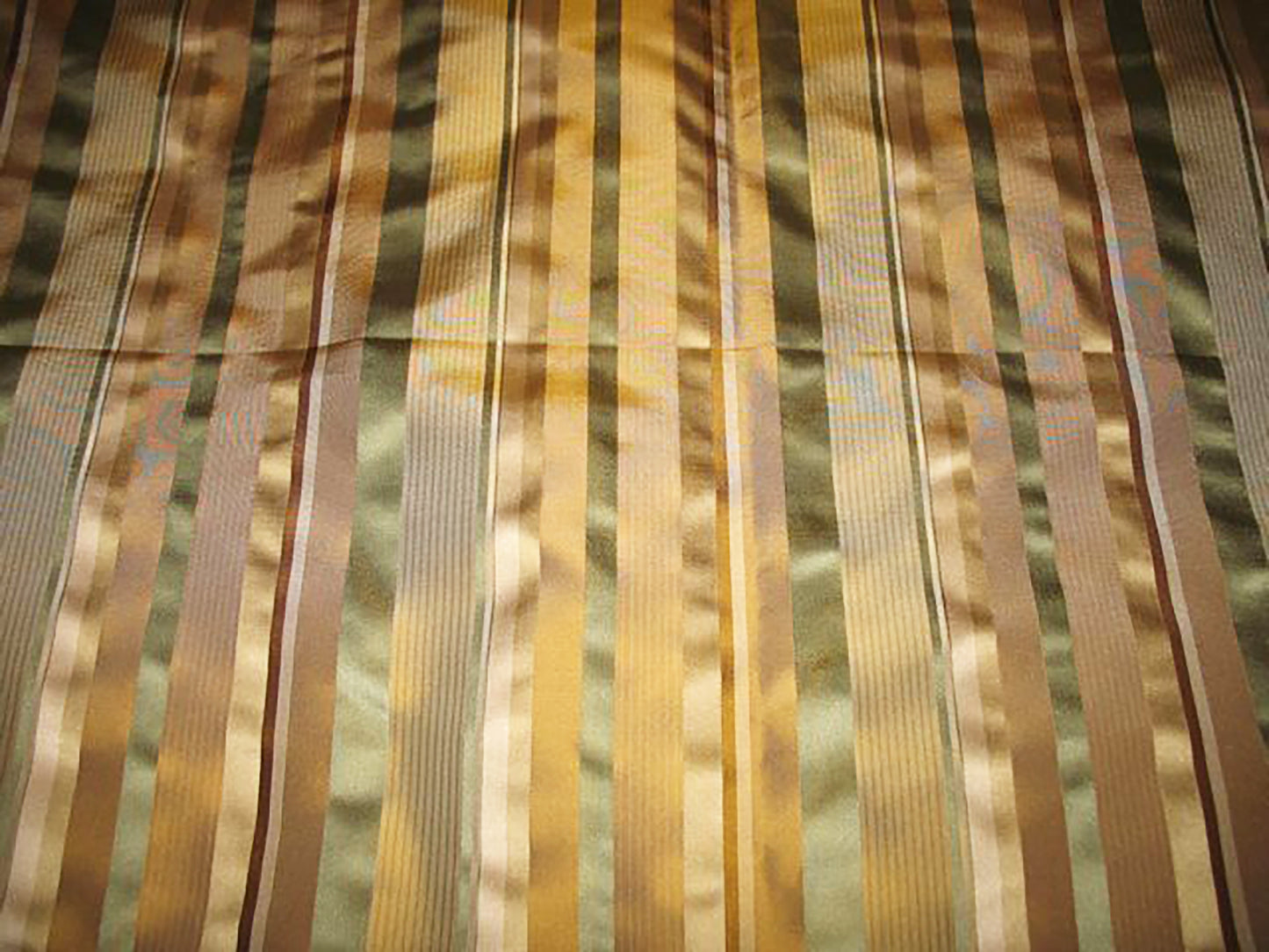 Sullivan Striped Taffeta - Forest- 2.75 Yard Remnant