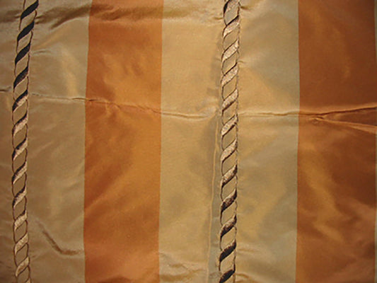 The Lost Chord Silk Taffeta - Copper and Taupe
